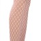 Ciorapi Cabaret Plasa Fishnet, Alb, XXL