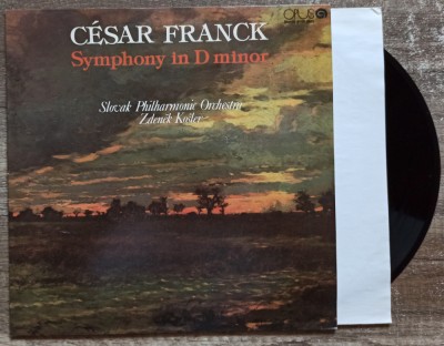 Cesar Franck, Zdenek Kosler, Symphony in D minor// disc vinil foto
