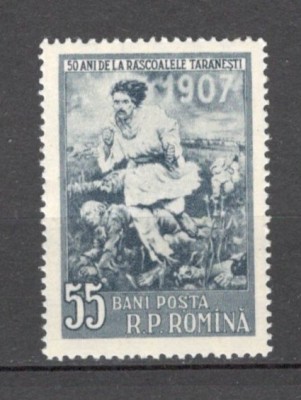 Romania.1957 50 ani rascoala taranilor XR.332 foto