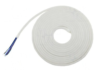 Banda LED NEON RGB 12V 120 LED/m IP65 14W/m foto