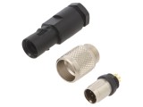 Conector M9 Tată Aurit 125V IP67 8 Pin Pe Cablu