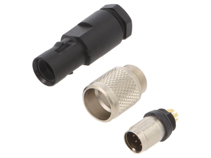Conector M9 tată 8 pini IP67