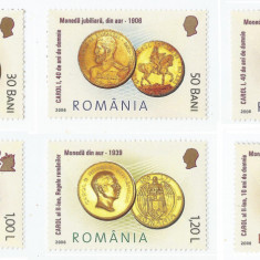 Romania, LP 1710/2006, Istoria monedei Romanesti - Monede de aur, MNH