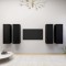 vidaXL Comode TV, 4 buc., negru, 30,5x30x90 cm, PAL