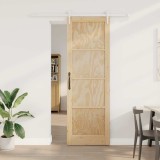 Ușa glisantă cu set de hardware 78x232 cm Lemn masiv de pin