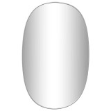 Cumpara ieftin Oglinda de perete, argintiu, 70x45 cm