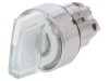Comutator rotativ 22mm LED alb IP66