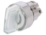 Comutator rotativ 22mm LED alb IP66