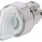 Comutator rotativ 22mm LED alb IP66