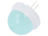 LED Verde 20mm 650-2800mcd 120&deg; Convex