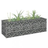 Gossi strat inaltat gabion, 90 x 30 x 30 cm, otel galvanizat