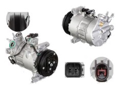 Compresor aer conditionat Volvo S60 D3/D4, 202019, motorizare 2.0 D3, 100kw/120kw, 2.4 D4, 140kw, diesel, rola curea 115 mm, 3 caneluri, tip Valeo: