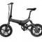 Bicicleta electrica ONEBOT S6, Viteza maxima 25 kmh, Autonomie 50-70 km, Motor 250 W, Display OLED, Far LED, Baterie LG, Roti 16inch, Pliabila (Negru)