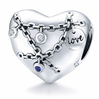 Charm Argint 925 -HEART Locker -CHA1026A foto