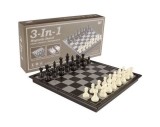 Joc de masa 3 in 1, cu suprafata magnetica 30x 30 cm , AMA