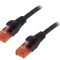 Patch cord U/UTP Cat6 PVC Negru 2m