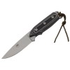 Cutit de vanatoare DEPOX&reg;, Polish Legacy, otel inoxidabil, 21 cm, negru, teaca inclusa