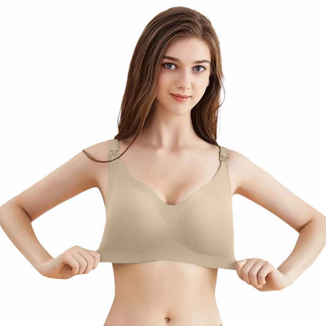 Sutien Alăptat fără Cusături și fără &Icirc;ntărituri - Bej - Bej, XXL