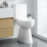 VidaXL Toaletă fără bord 7 cm &icirc;nălțime ridicată &icirc;nchidere ușoară