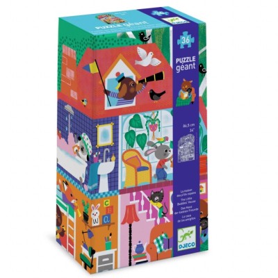 Puzzle gigant Casa micilor prieteni, Djeco foto