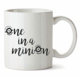 Cana alba personalizata One In A Minion, INOVATIX&reg;. 330ml, Oem