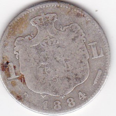 Romania 1 leu 1884