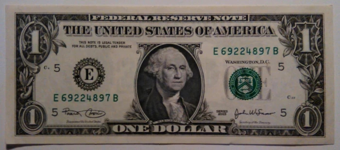 Bancnota SUA - 1 Dollar 2003 - Districtul Richmond