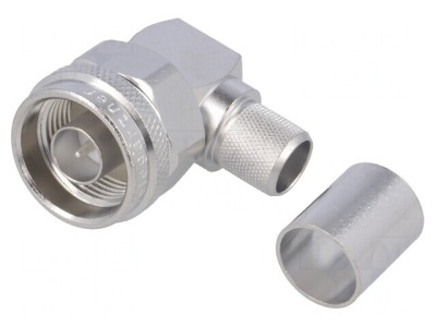 Mufă N tată unghi drept 50&amp;Omega; compatibilă B7810A/B9913/B9914/LMR400 foto