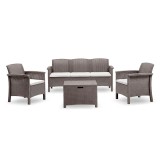 Venus II 5 seater set de mobilier de grădină cappuccino