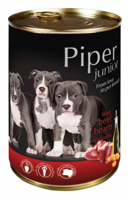 Hrana umeda Piper Junior, Inima de Vita si Morcovi, 400 g AnimaPet MegaFood foto