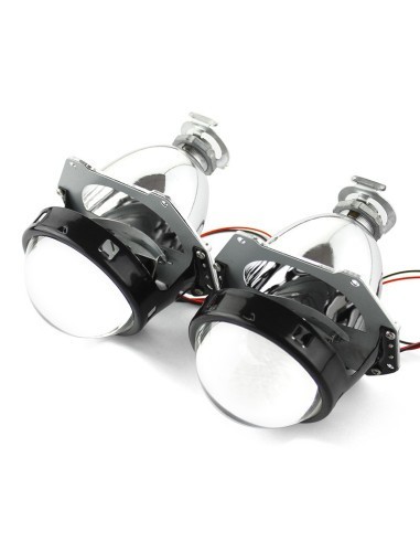 Lupe pentru far Bixenon Mini H1 3&Prime; cu ornamente la alegere incluse GTI