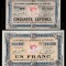 Franța, lot 50 centime și 1 franc 1926_Camera Comert Troyes_UNC _Serii poze