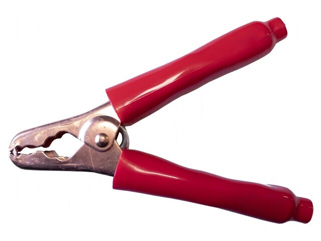 Bornă crocodil roșie 400A max.38mm