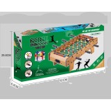 Masa de fotbal cu teren si 18 jucatori flippy, 6 manere, cu tablou pentru scor, din metal, lemn si abs, 60.5 x 30.5 x 18.5 cm, cu picioare, pentru cop