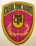 5.537 ROMANIA ECUSON EMBLEMA PATCH CTR COLEGIUL TEHNIC RADAUTI 64/48mm