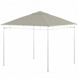 Outsunny P&acirc;nză de schimb pentru pavilion tonelă cort acoperiş de &icirc;nlocuire gazebo de grădină poliester 180 g/m&sup2; 3 x 3 m gri | Aosom Romania