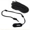 Franghie impletita pentru montaj leagane, hamace, prelate, umbrare, lungime 2m, culoare Neagra