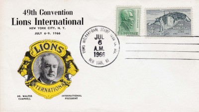 Plic LIONS CLUB,New York, America, 6-9 Iulie 1966 foto