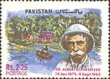 Pakistan 1975 - Albert Schweitzer, neuzata