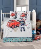 Cumpara ieftin Lenjerie de pătuț copii Victoria VKB10/Best Team