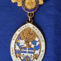 Medalie masonica veche - Nottinghamshire The royal masonic institution for girls
