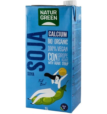 Bautura Vegetala de Soia cu Calciu Bio 1L Natur Green foto