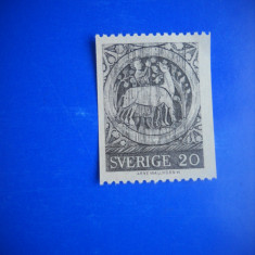 HOPCT TIMBRE SUEDIA MNH 1160 PICTURA BISERICA DADESJO -1 VAL 1970-NESTAMPILAT