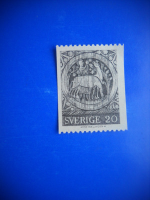 HOPCT TIMBRE SUEDIA MNH 1160 PICTURA BISERICA DADESJO -1 VAL 1970-NESTAMPILAT foto