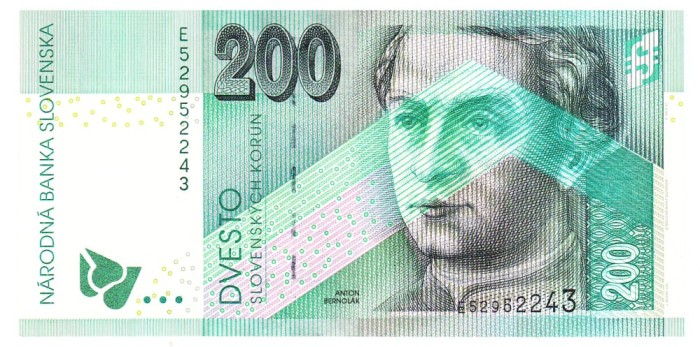 Slovacia 200 Korun 2002 P-41 UNC