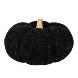 Cumpara ieftin Dovleac decorativ textil negru lemn natur 25x16 cm