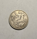 Grecia 20 Drahme 1960 Argint