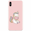 Husa silicon pentru Apple Iphone X, Unicorn Donuts