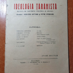 ideologia taranista 20 februarie 1946- anul 1,nr.1- revista de doctrina politica