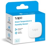 Senzor smart de temperatura si umiditate, necesita hub Tapo H100 pentru functionare, programare prin smartphone aplicatia Tapo, 1 x baterii CR2450, Wi